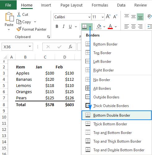 Hướng dẫn các sử dụng và tùy biến đường viền (Border) trong Excel